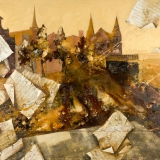  Victoria Kovalenchikova, Music of Lubeck (2 parts), 2009, mixed media on canvas, 110x120cm, private collection USA, LA