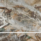  Victoria Kovalenchikova, The Melody of Love (2 parts), 2008, mixed media on canvas, 120x120 cm