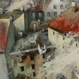  Victoria Kovalenchikova, Count Down(triptych),Doves of Peace, 2008, oil on canvas, 150x107cm