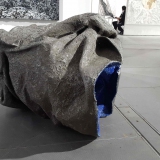  Victoria Kovalenchikova, “Inside Out“, 2015, mixed media (concrete canvas,acrylic,glass,epoxy)