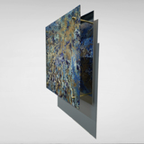  Victoria Kovalenchikova, "Infinity - II," 2019, mixed media, Oil paint on plexiglass, metallic pigments, diamond dust, glitters, epoxy and stainless steel, 45 x 45cm (18" x 18")