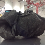  Victoria Kovalenchikova, “Inside Out“, 2015, mixed media (concrete canvas,acrylic,glass,epoxy)