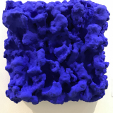  Victoria Kovalenchikova, "Infinity",2018,canvas,mixed media,ultramarine pigment 50x50 cm