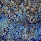  Victoria Kovalenchikova, "The Earth - 69," 2014 - 19, mixed media, oil on canvas, epoxy, 100 x 150cm