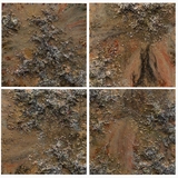  Victoria Kovalenchikova, "The Earth - VII," (4 parts) 2019, mixed media, oil on canvas, epoxy, 50 x 50cm