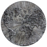   Victoria Kovalenchikova, "The World - III," 2019, mixed media, oil on canvas, epoxy, diameter 150cm