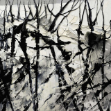  Victoria Kovalenchikova, The Lines /2 parts/, 2011, mixed media, oil on canvas, 150x200cm