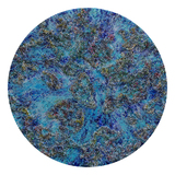 Victoria Kovalenchikova, “The Earth - XXXIX” (Satellite View), 2019. Mixed media, oil on canvas, Diameter-150cm